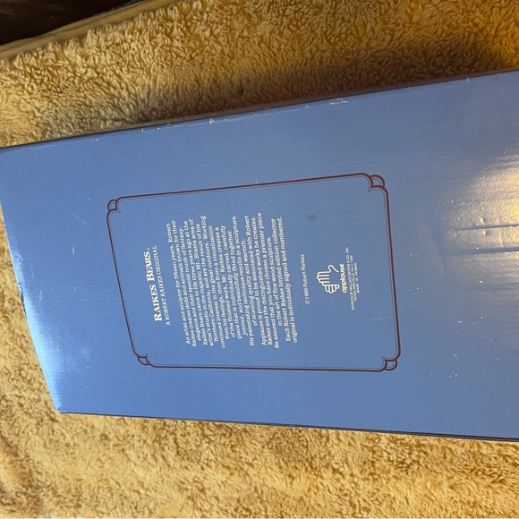 Raikes Bear Cecil Applause Director Carved Wooden Face Plush Stuffed LE - Picture 9 of 15